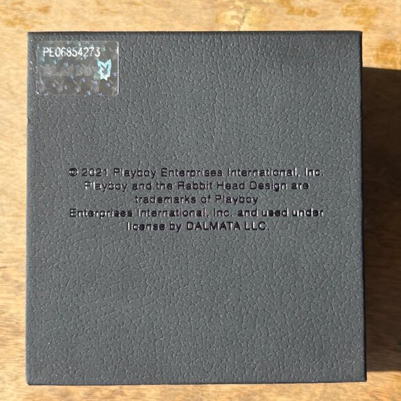 PLAYBOYX BUNNY HEAD STATEMENT RING WITH CHAIN BAND BY DALMATA NIB - Picture 11 of 12